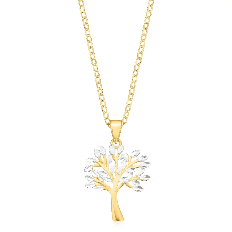 real citrine gemstone pendant 9ct Yellow Gold Tree of Life Pendant