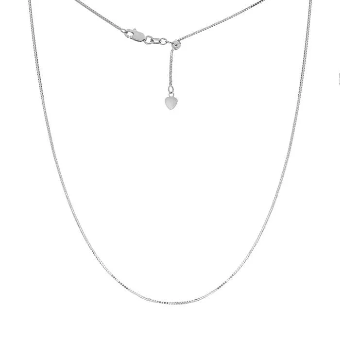 rose gold anklet chain ADJUSTABLE WHITE GOLD BOX CHAIN