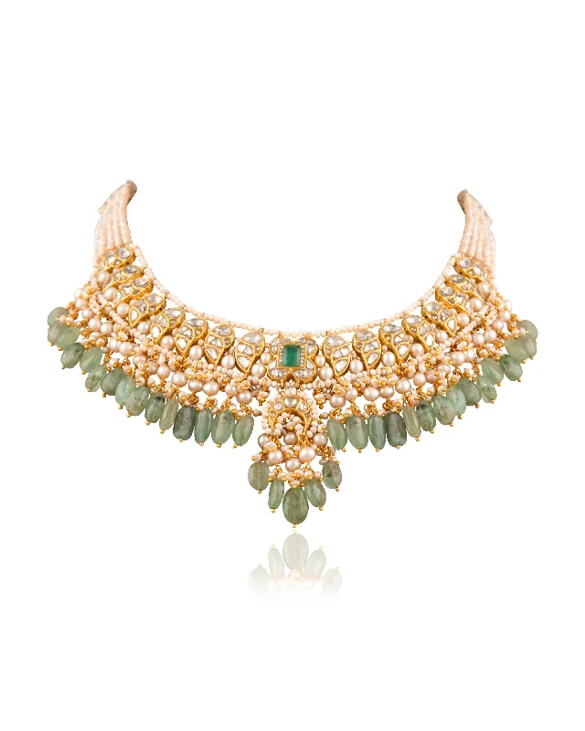 white gold infinity ring Alekhya Polki Necklace