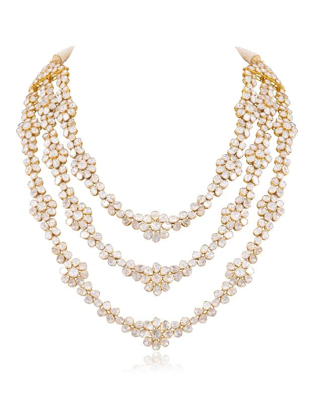 classic pearl strand necklace Aliza Polki Long Necklace
