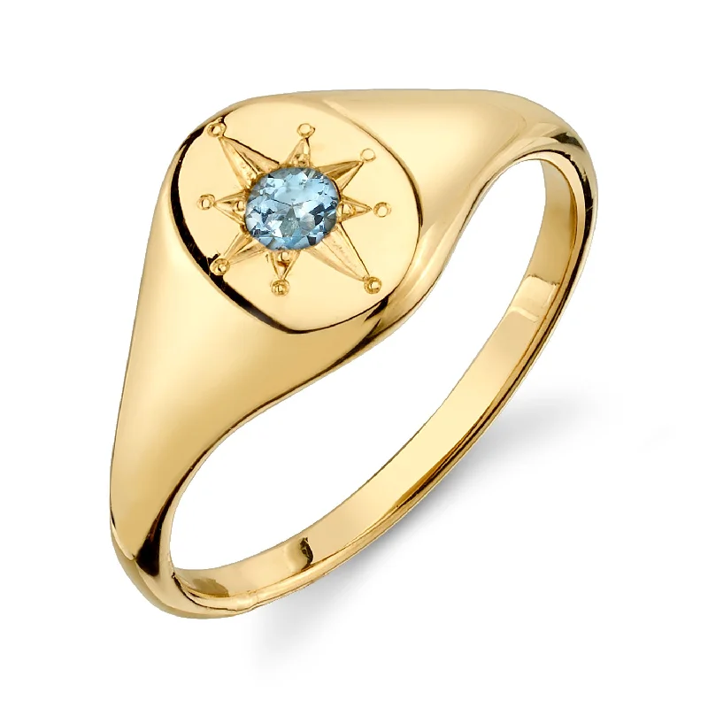 NORTH STAR SIGNET RING