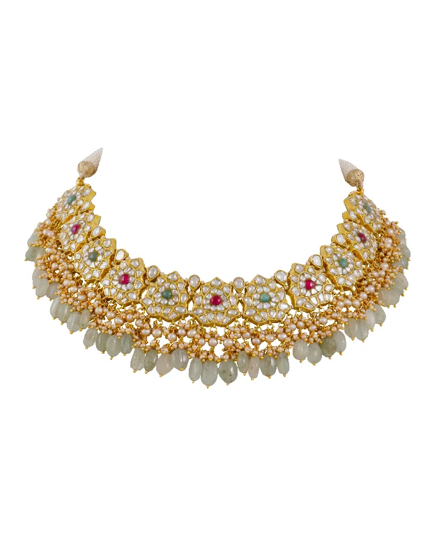 unique promise ring for girlfriend Ashnoor Polki Necklace