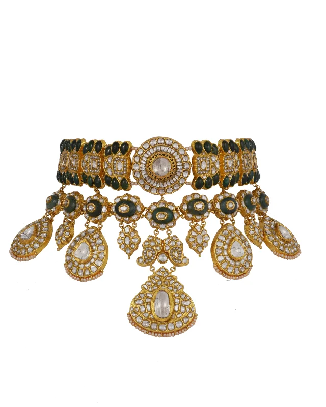 celestial astrology sign ring Asra Polki Choker