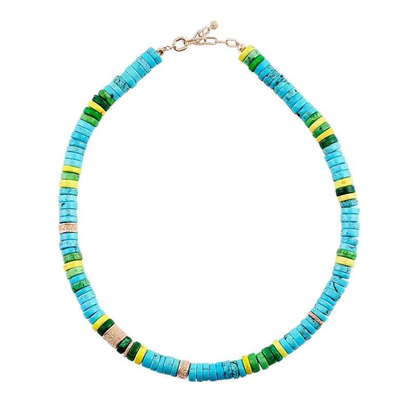 unique gemstone necklace handmade Bali Beaded Necklace