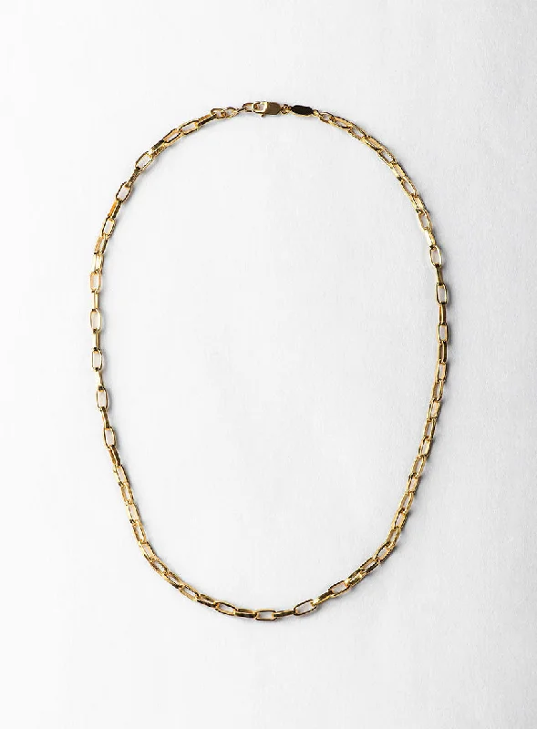 minimalist gold square earrings Collect 14K Gold Plated Necklace