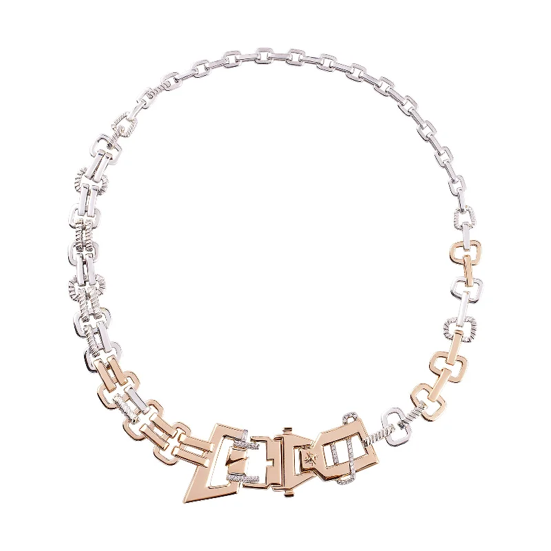 infinity heart necklace personalized Buckle Necklace