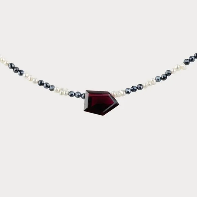 handmade gemstone anklet boho Not Black & White Necklace