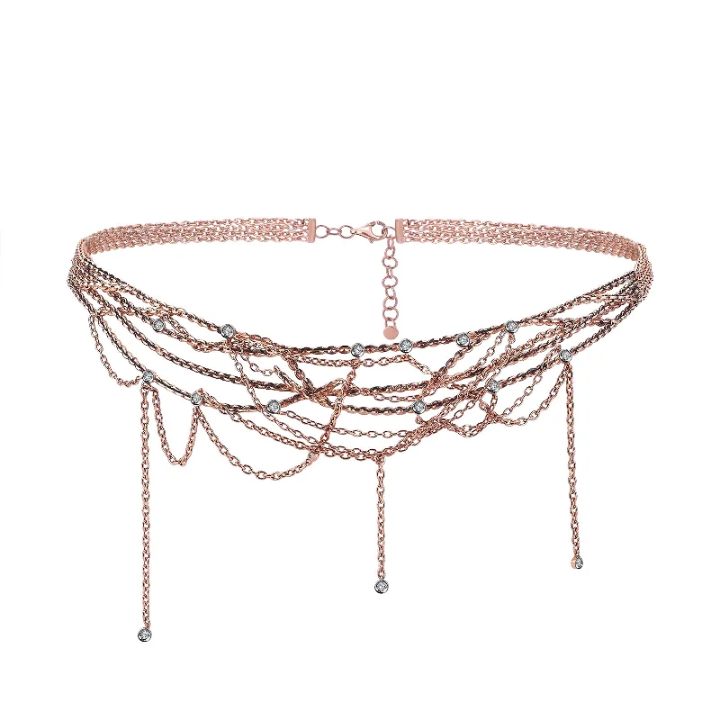 handcrafted sterling silver necklace Cabaret Necklace