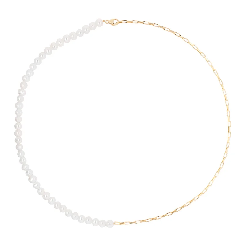 gothic claw ring men’s silver Half Pearls Gold Plated Necklace