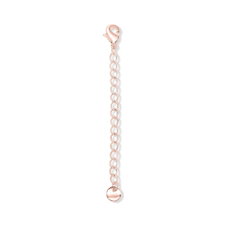 thin silver chain necklace Chain Extender - Rose Gold