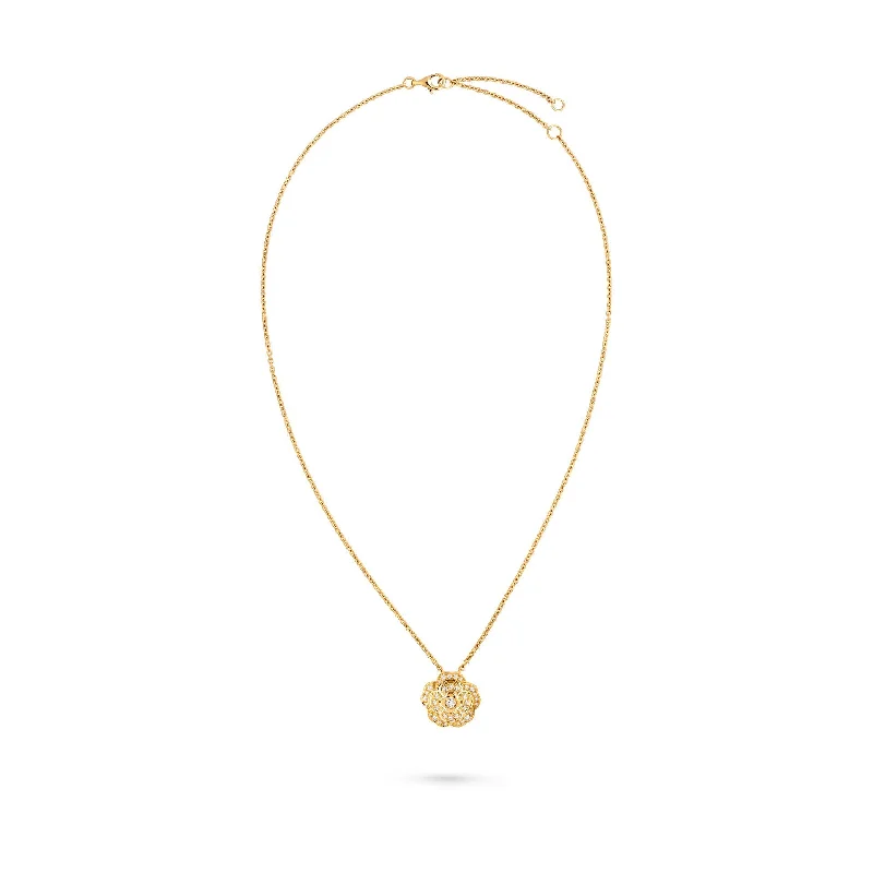 stackable gold bangle set Bouton de Camélia Necklace