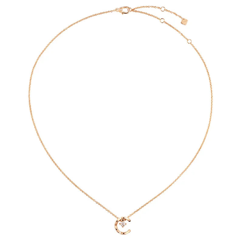 gold bar earrings minimalist COCO CRUSH Necklace 18K Beige Gold