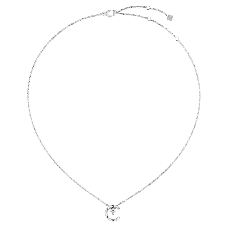 thin silver chain necklace COCO CRUSH Necklace 18K White Gold
