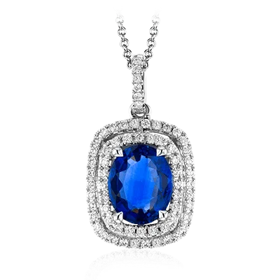 Color Pendant in 18k Gold with Diamonds