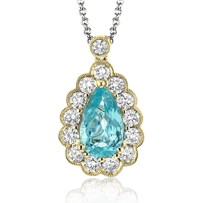 Color Pendant in 18k Gold with Diamonds