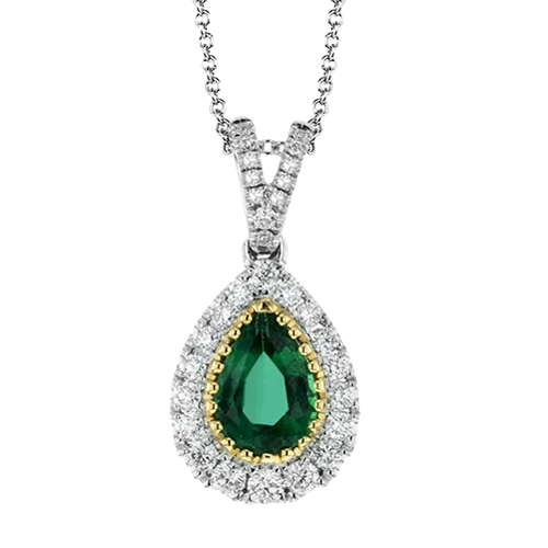 Color Pendant in 18k Gold with Diamonds