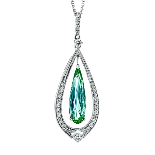 Color Pendant in 18k Gold with Diamonds