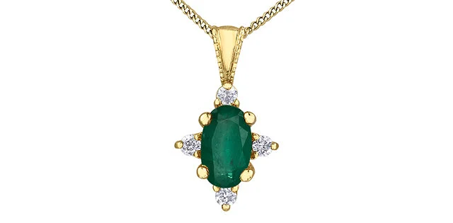 silver anklet with charms Diamond & Emerald Gemstone Pendant & Necklace