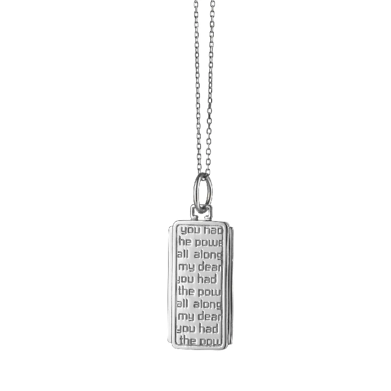 handmade leather pendant necklace "DOROTHY" STERLING SILVER MEDALLION