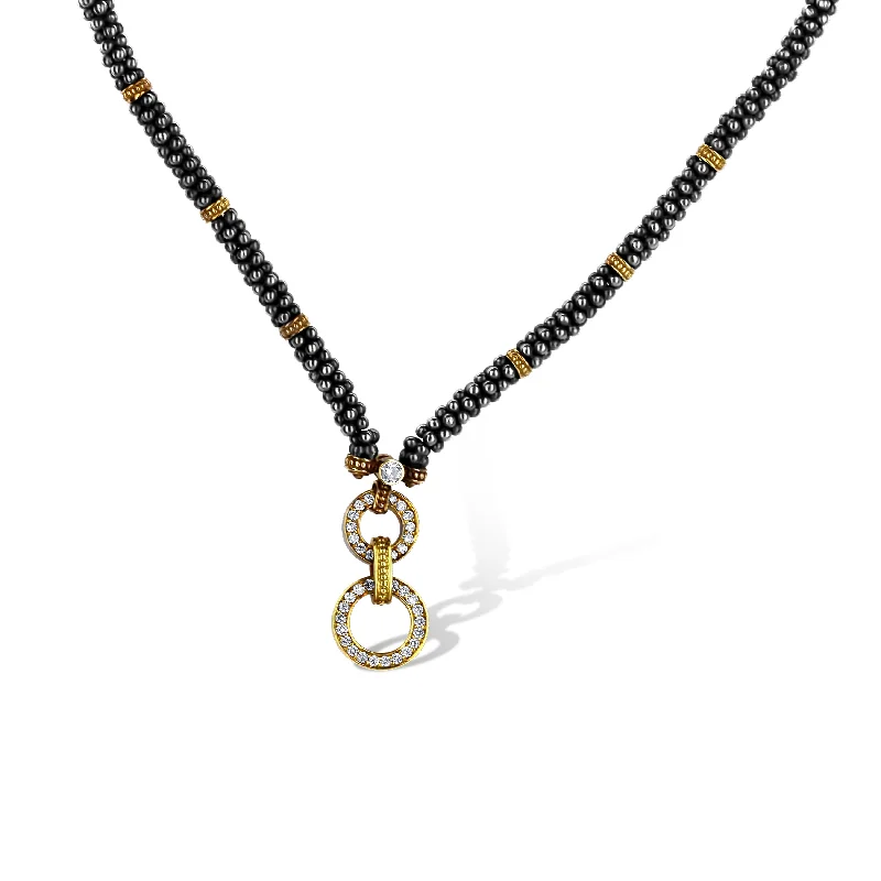 vintage-inspired moonstone necklace Double Circle Lazaro Necklace