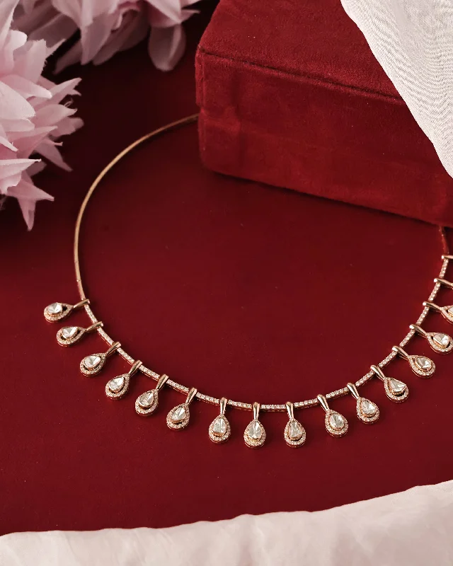 handmade coin pendant necklace Eira Polki And Diamond Necklace