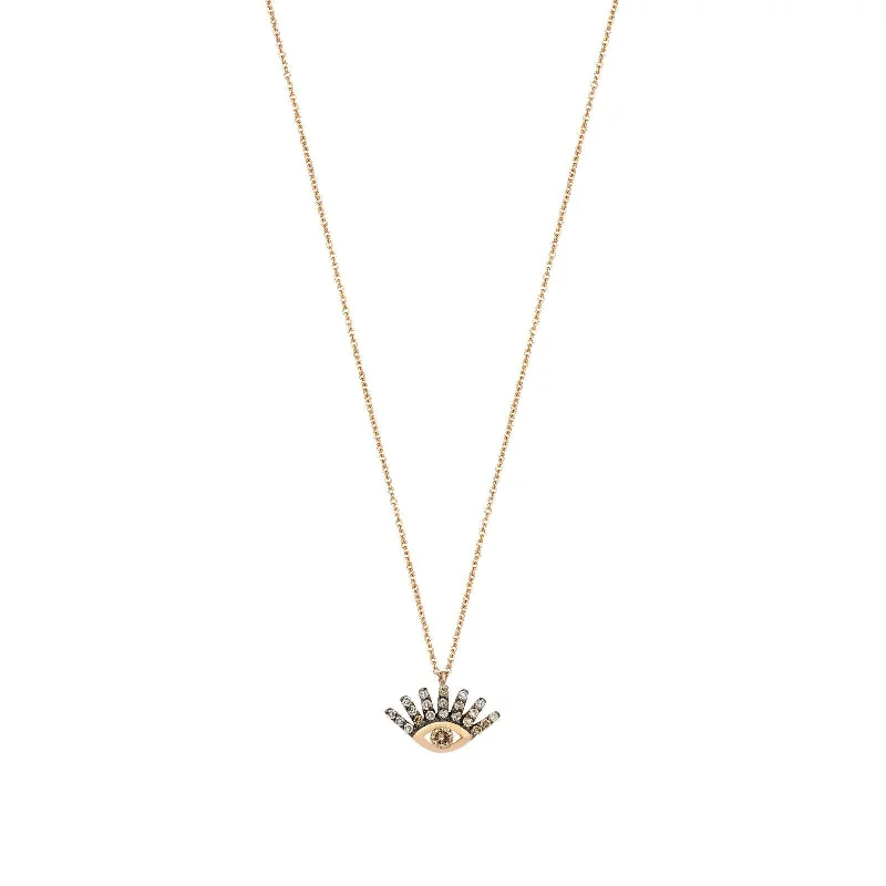 dainty snake ring gold Evil Eye Slim Chain Necklace