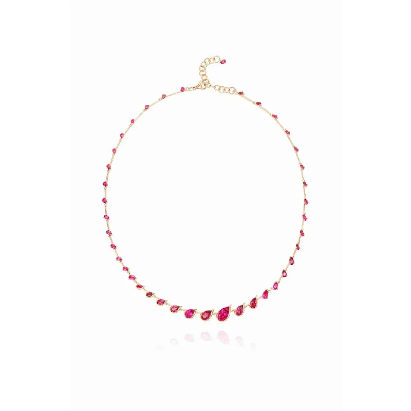 gemstone cluster earrings silver Flicker Necklace