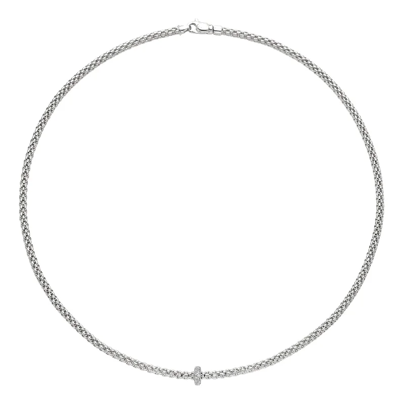 gold bar earrings minimalist Necklace with 0.18ct Diamonds in WG.