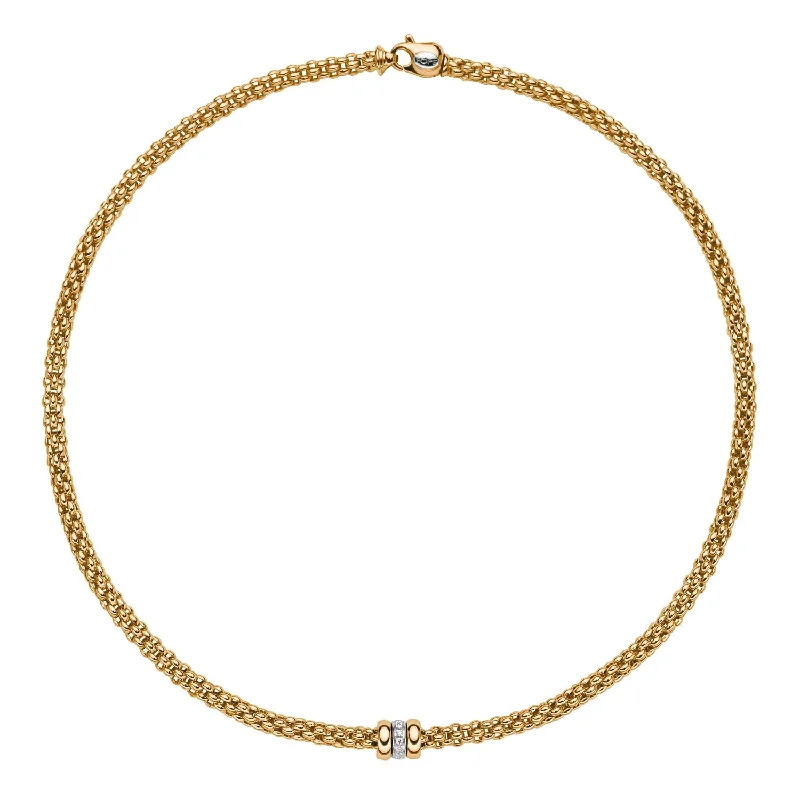 infinity necklace with birthstones Necklace with 0.1ct Diamonds in YG.