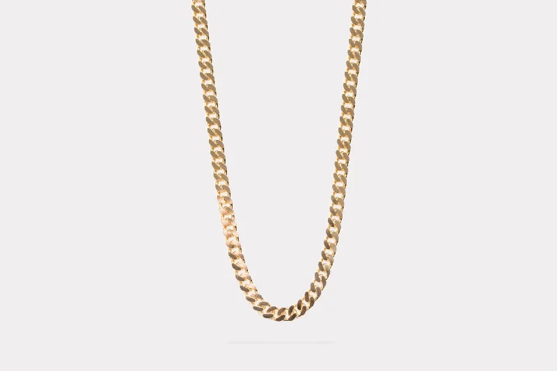 sterling silver lotus ring IX Chunky Curb 14K Gold Necklace