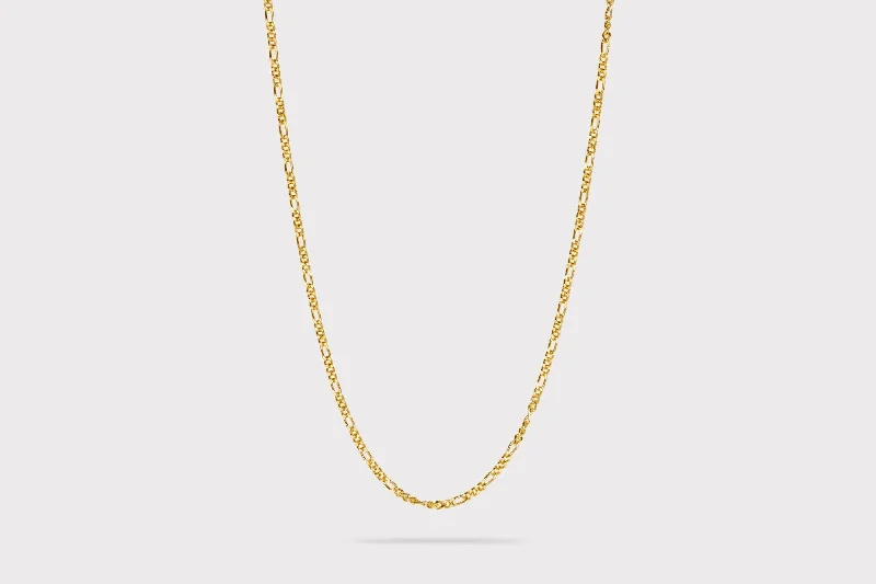 evil eye protection bracelet IX Figaro Gold Plated Necklace