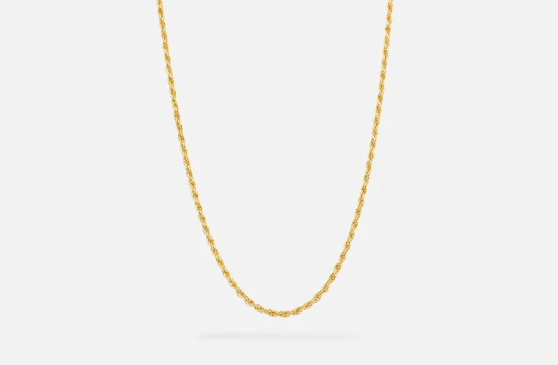 emerald-cut ruby eternity ring IX Rope Gold Plated Necklace