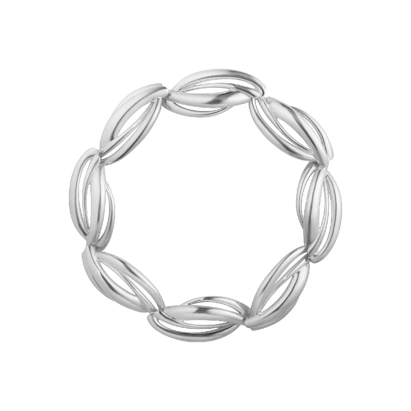 black spinel ring men Arc Silver Necklace