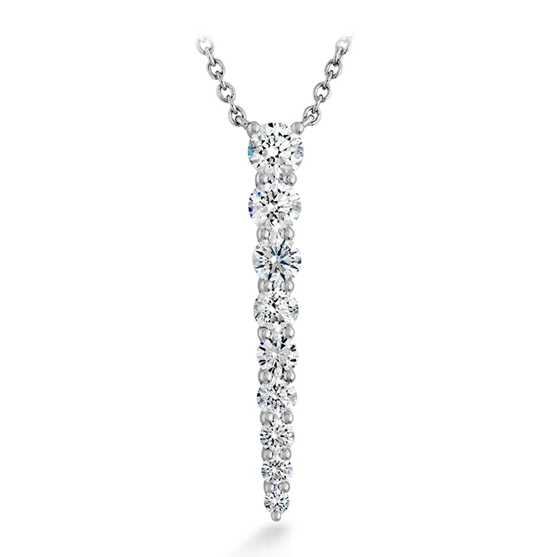 classic pearl strand necklace Identity Pendant .78-.87ctw approx. (Large)