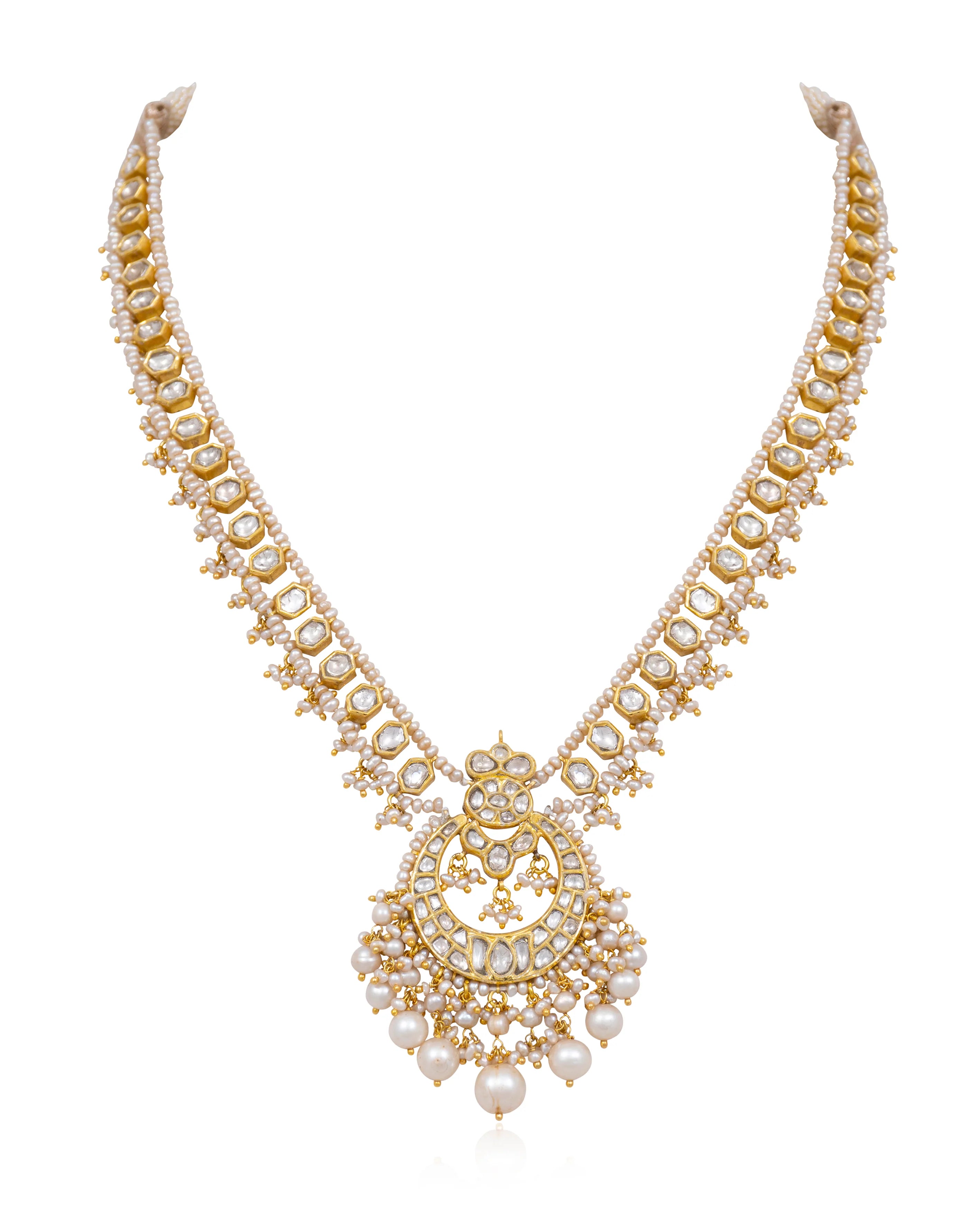 gold opal ring Kadey Polki Long Necklace