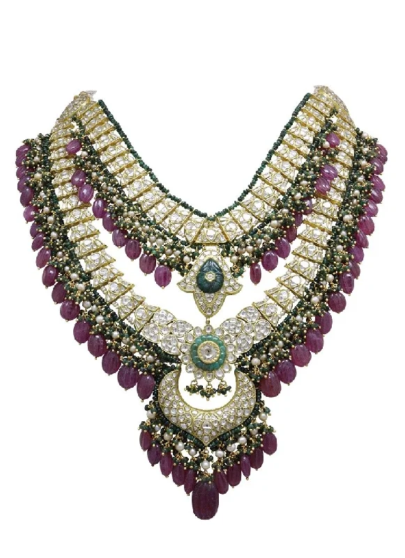 tiny gold huggie hoops Kanishka Polki Long Necklace