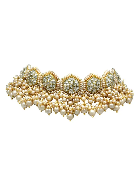 handmade beaded stretch bracelet Kiara Polki Choker