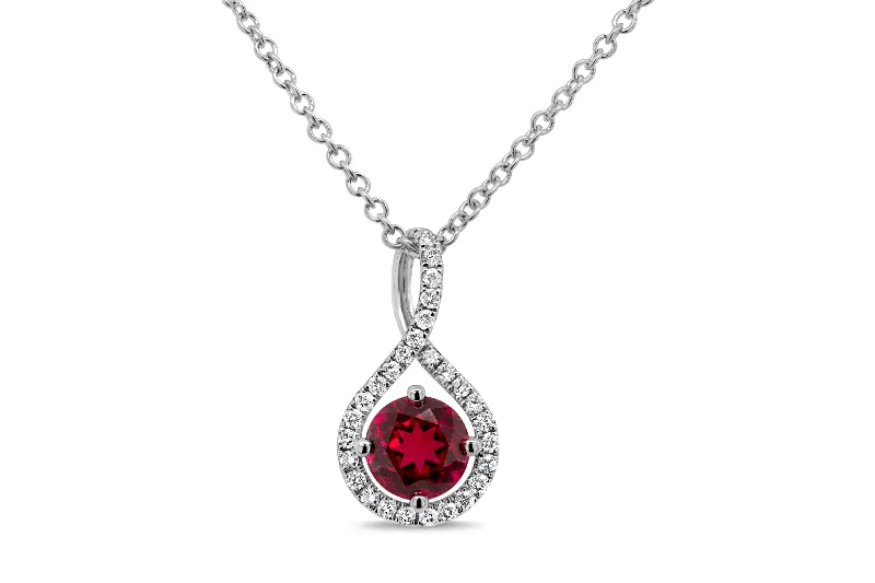 white opal engagement ring Lab Grown Ruby Pendant & Necklace