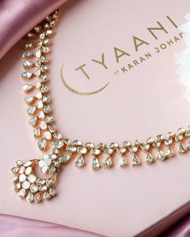 pearl and silver bracelet Latiksha Polki Necklace