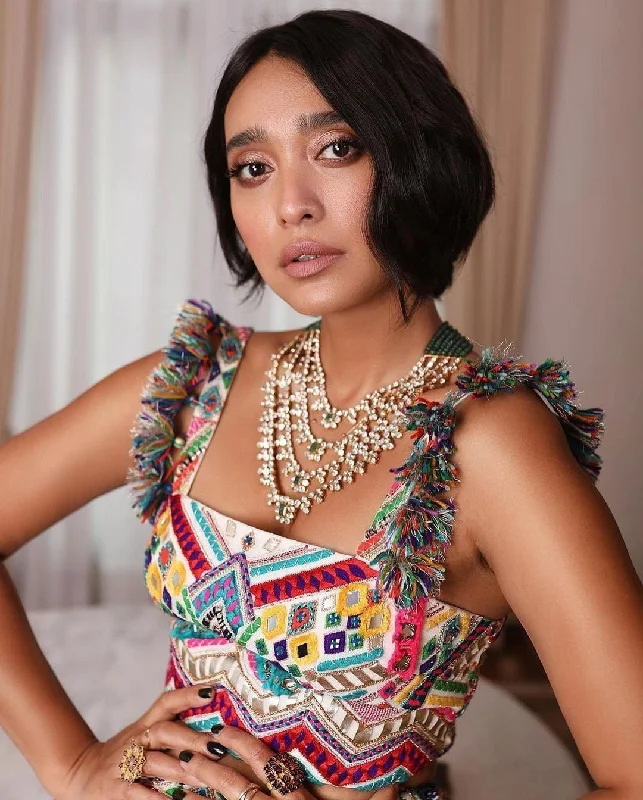 chunky chain necklace trendy Sayani Gupta - Lillie Polki Long Necklace
