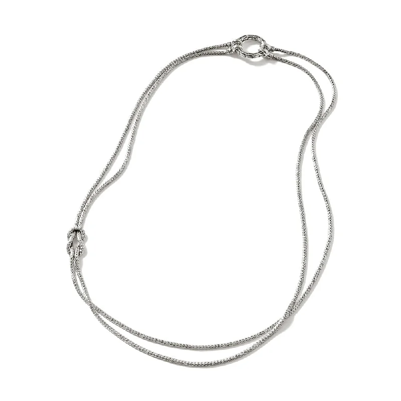 adjustable minimalist wave bracelet Love Knot Necklace