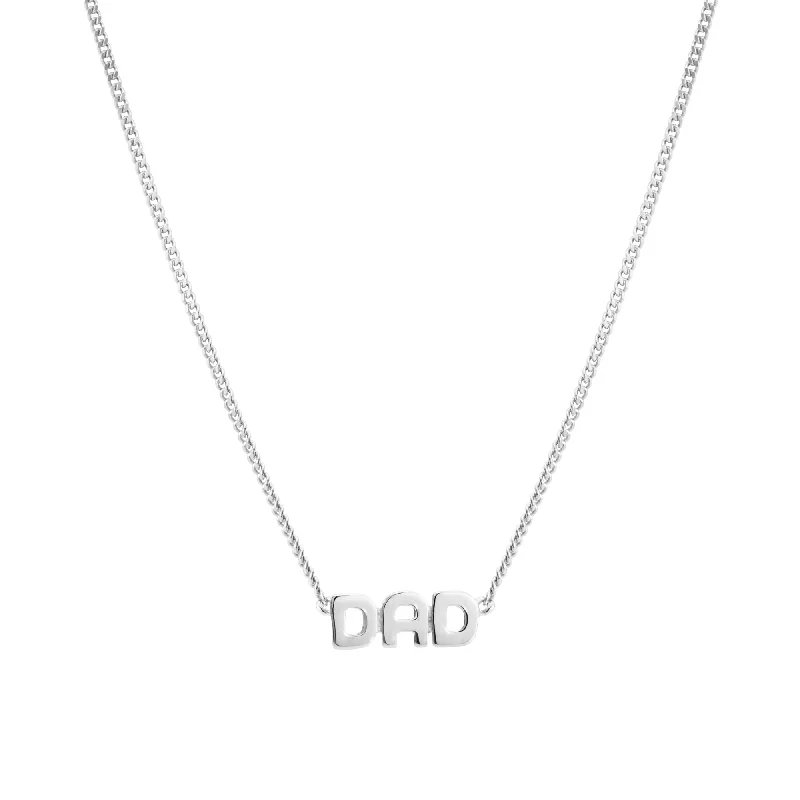 simple crystal earrings Dad Silver Necklace