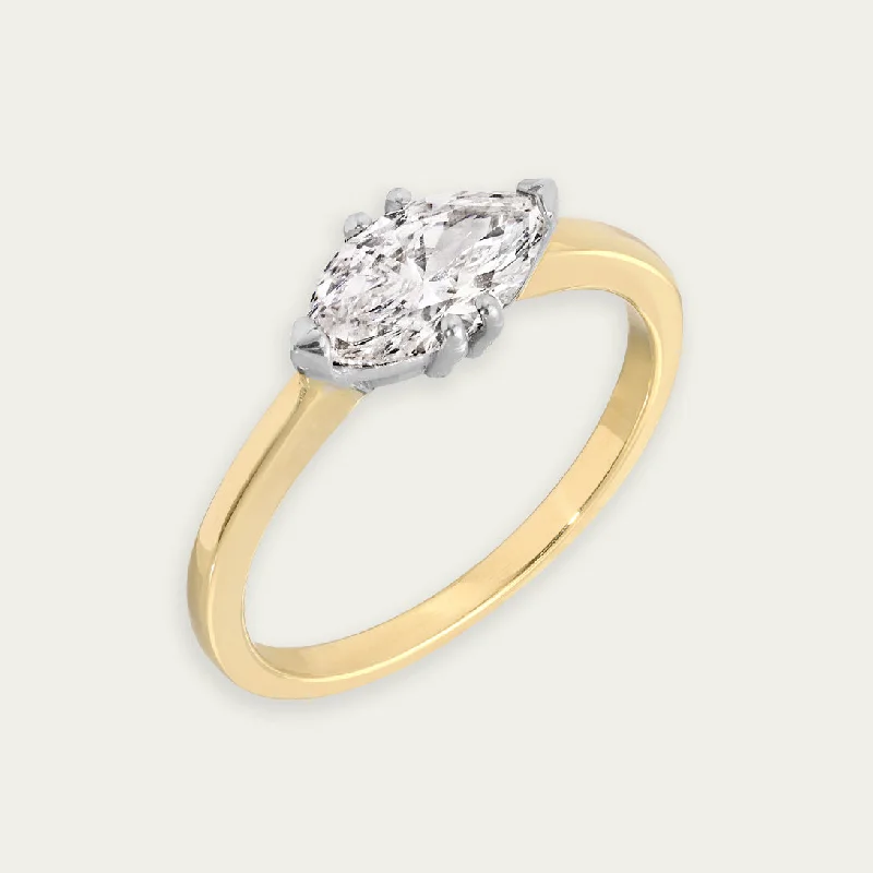 MARQUISE LAB DIAMOND RING