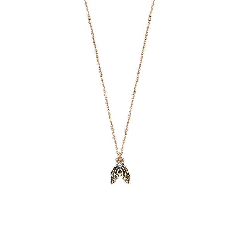 personalized gemstone pendant necklace Medium Mosquito Necklace
