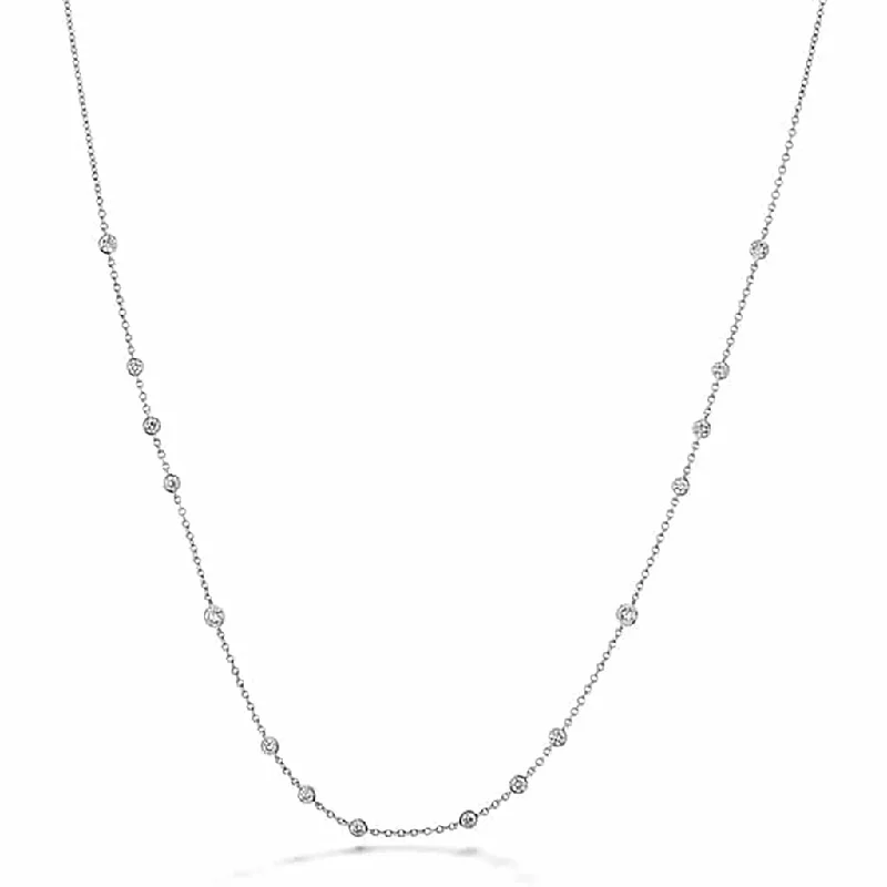 wedding anniversary diamond ring Cascade 16-Stone Necklace .75ctw approx. 18"