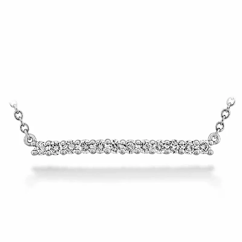 dainty gemstone choker necklace Diamond Bar Necklace .30ctw approx.
