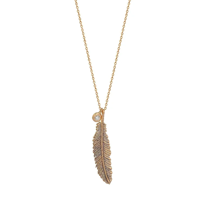 customized infinity bracelet Midi Feather Necklace