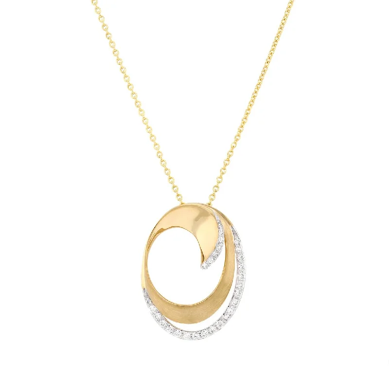 unique blue topaz ring MODERN YELLOW GOLD NECKLACE WITH 28 ROUND CUT DIAMONDS, .15 CT TW