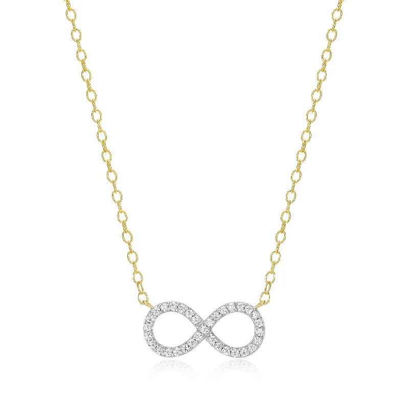 vintage-inspired pearl brooch Monte Luna Gold Plated Infinity Necklace
