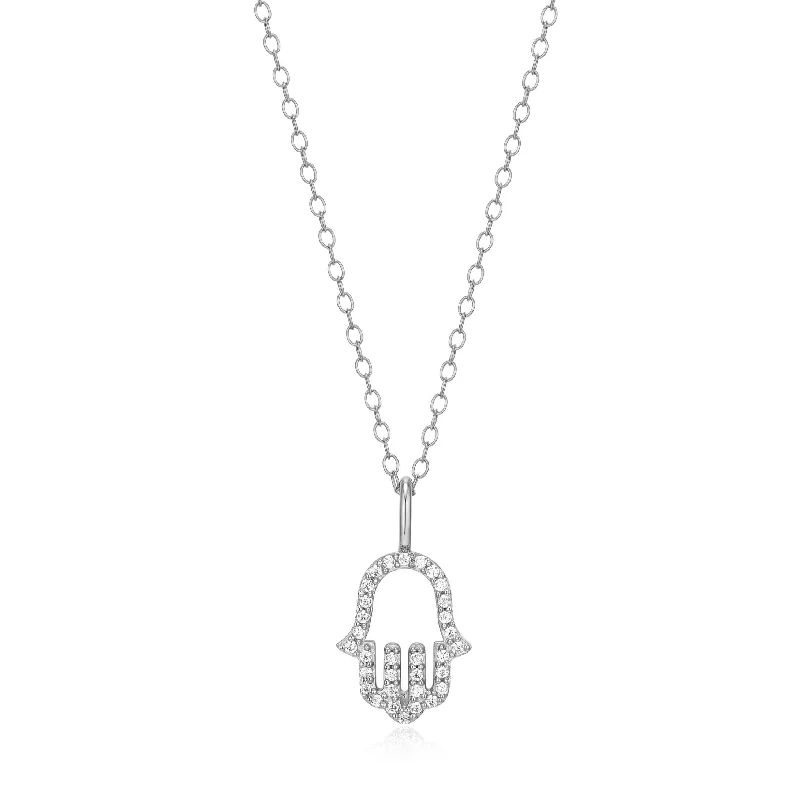 black stainless steel signet ring Monte Luna Sterling Silver Hamsa Necklace